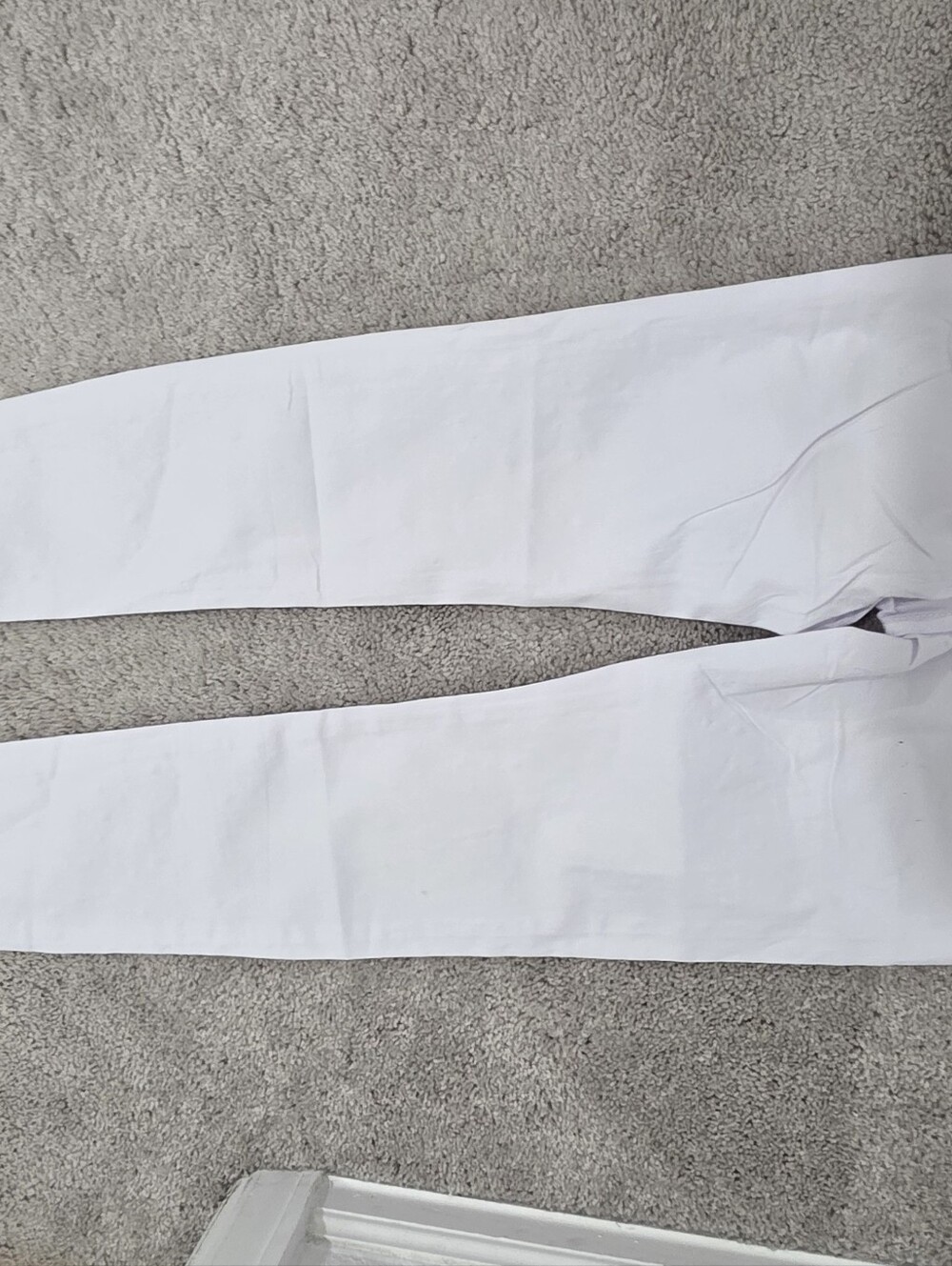White Rhinestone Skinny Jeans - Picture 4 of 5